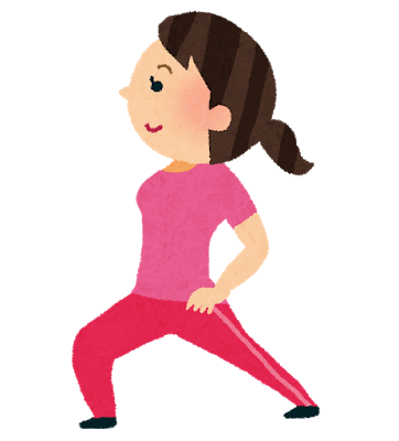 ストレッチする女性